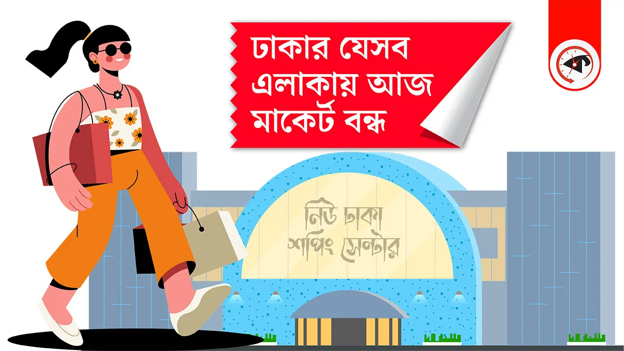 শুক্রবার রাজধানীর যেসব এলাকার মার্কেট বন্ধ